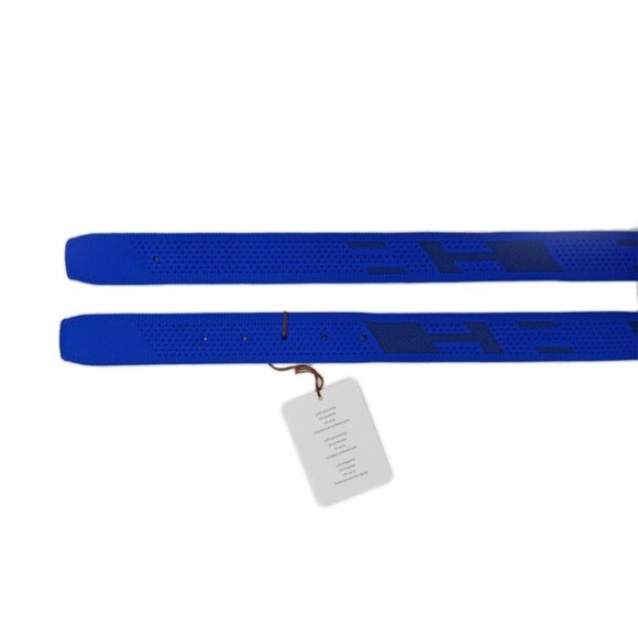 Hermes Knit Belt Sprint M Monochrome H Buckle Blue Black Man
